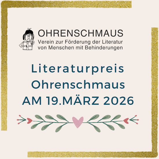 Logo des Vereins - Terminankündigung Preisverleihung am 19.März 2026